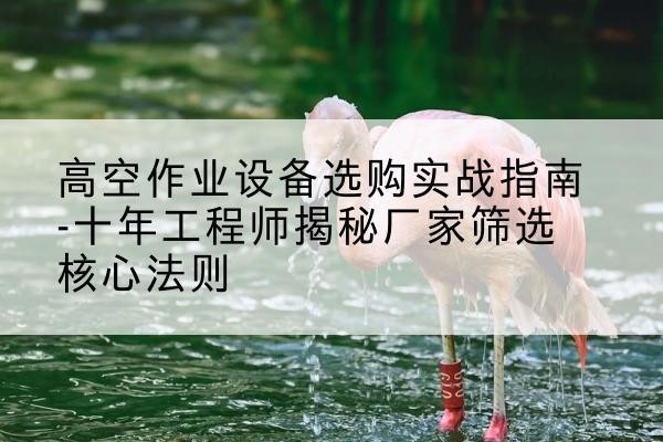 洞头剪叉式升降机厂家-高空作业设备选购实战指南-十年工程师揭秘厂家筛选核心法则